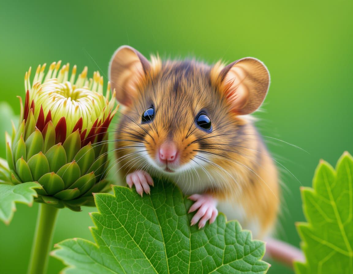Shy Mouse Peek-a-Boo: Award-Winning Nature Photo