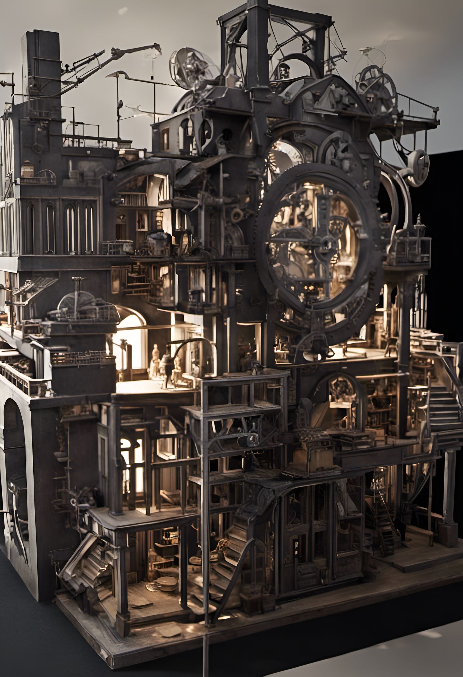 A Steampunk Factory Which Produces Everything That Is Steampunk (Continued)
