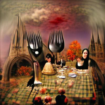 Gothic Surrealism: A Thanksgiving Dinner