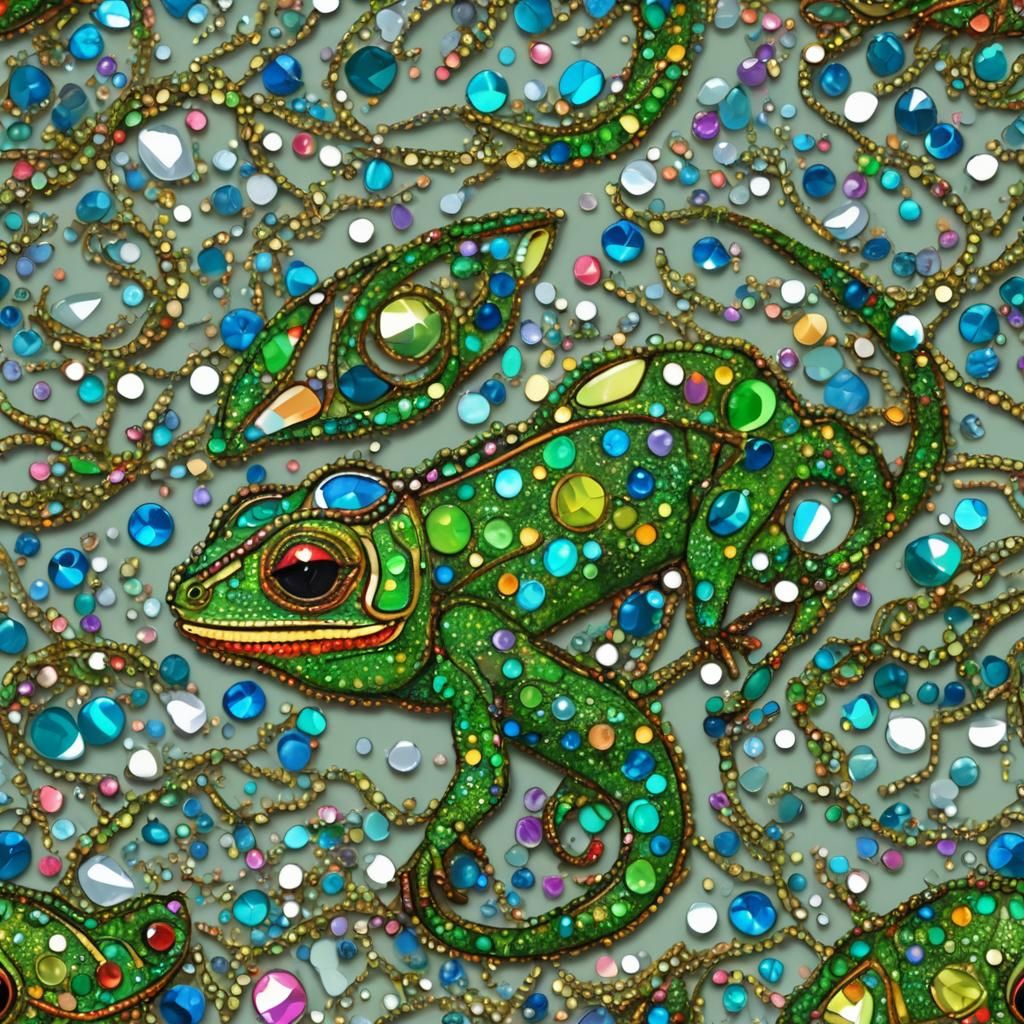 MJ - bedazzled chameleon