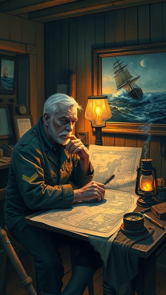Captain Bob's Nautical Chart Room: Industrial Style