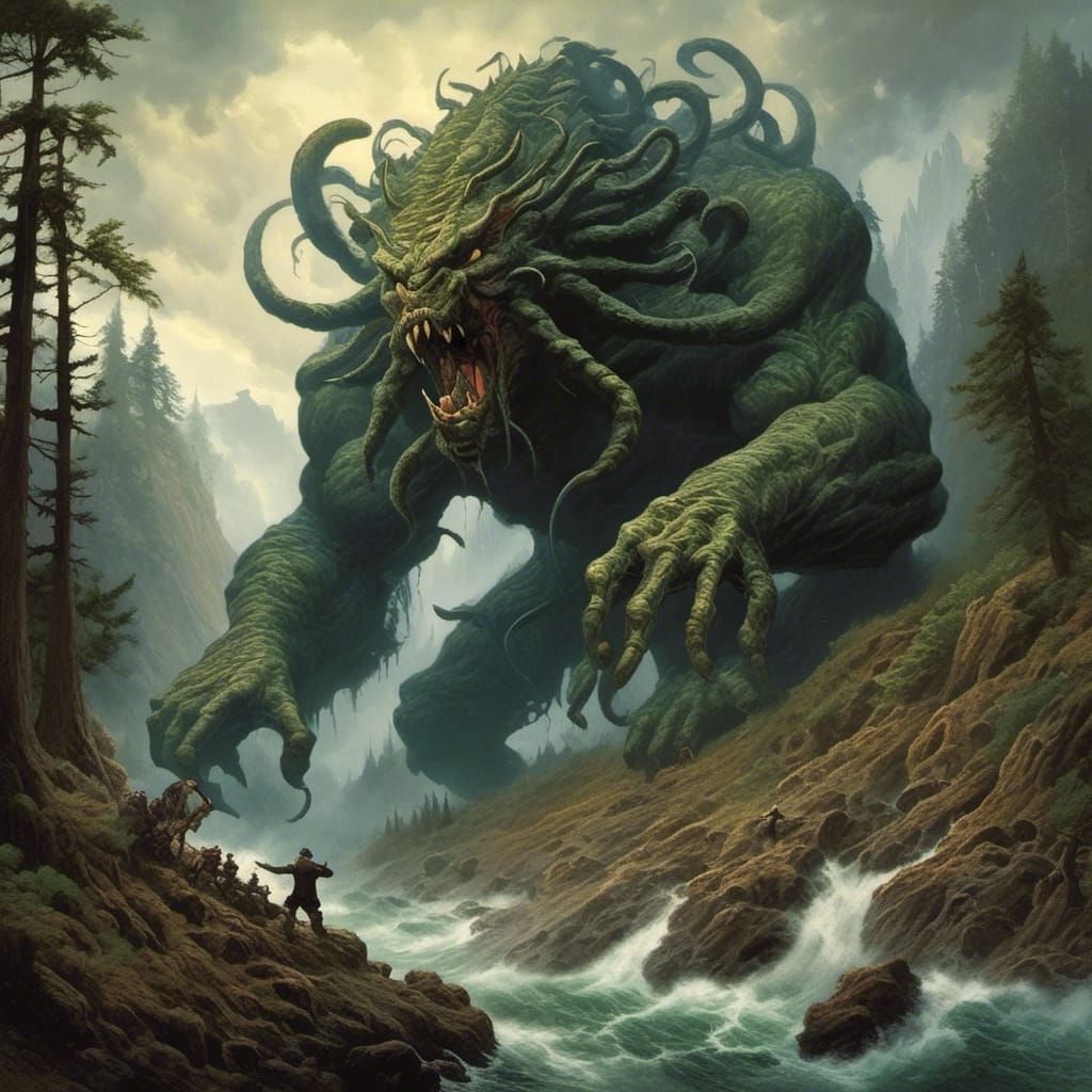 Gigantic Monster Emerges from the Depths