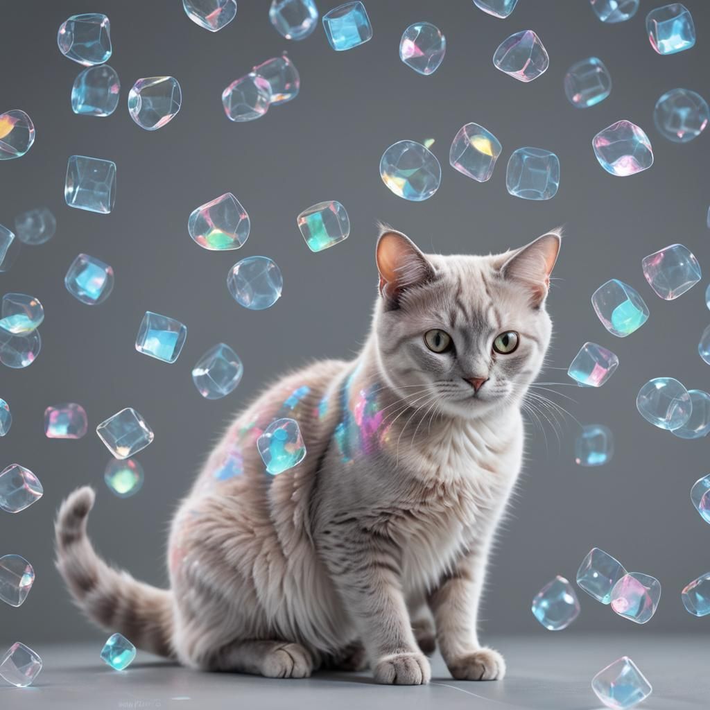 Holographic Transparent Cat: A Futuristic Vision