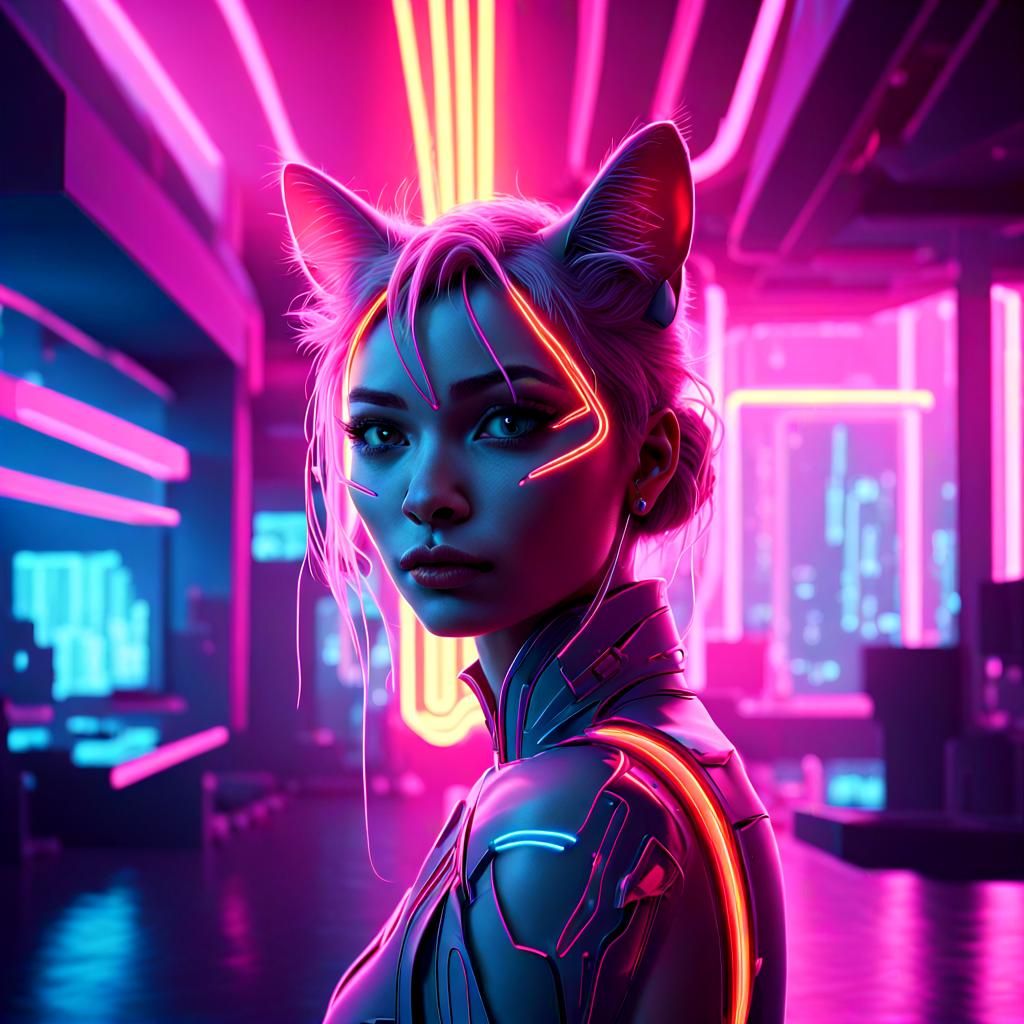 furry anthropomorphic woman cat