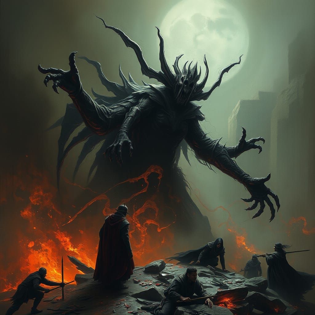 Dark Fantasy Art in a Gothic Style