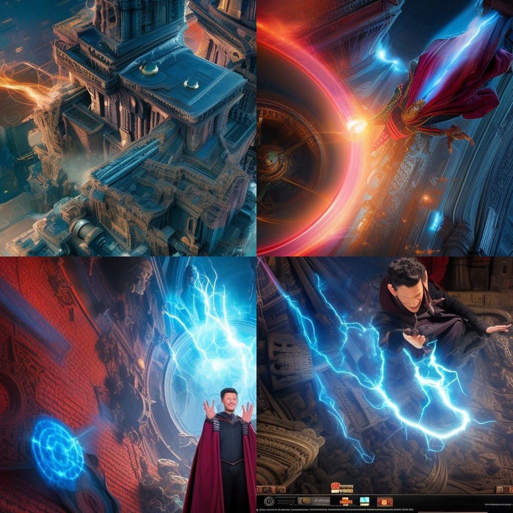 Epic Sorcerer Supreme Digital Matte Painting