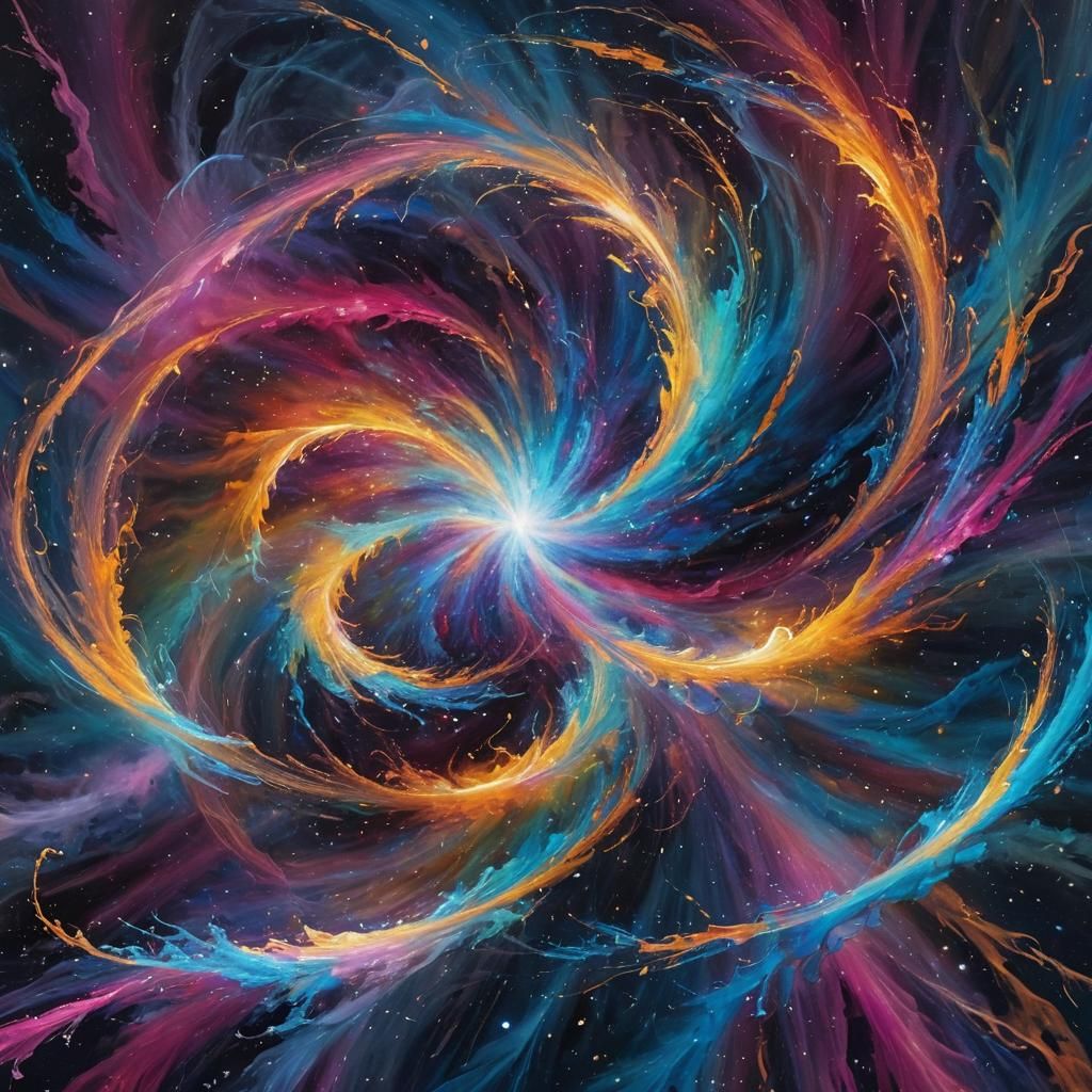 Surreal Cosmic Vortex of Vibrant Energy