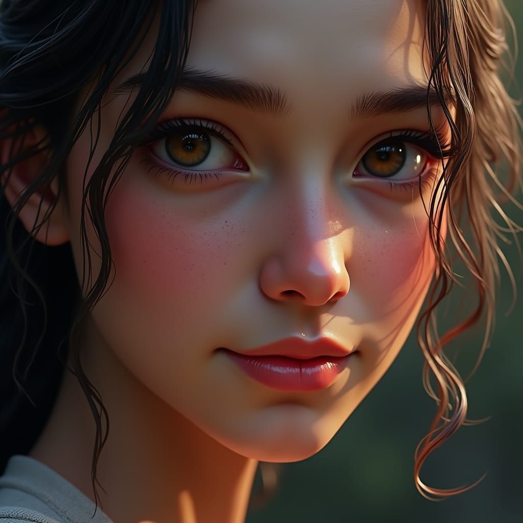 Expressive Human Portrait in Detailed Matte Painting