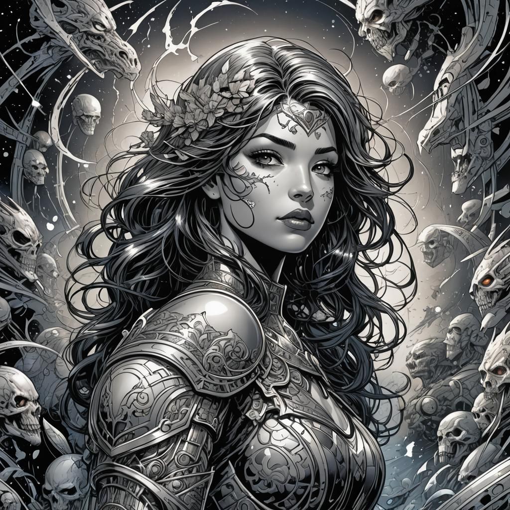 Diamond Gem in Comic Book Art Style