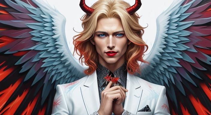 Angels and Demons Clash in Graffiti Art