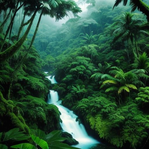 Lush Rainforest Beauty and Inhabitants