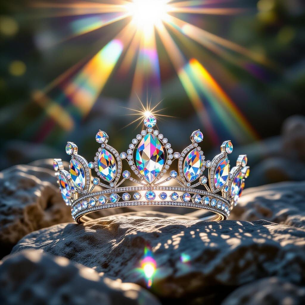 Prismatic Crystal Crown in Sunlight