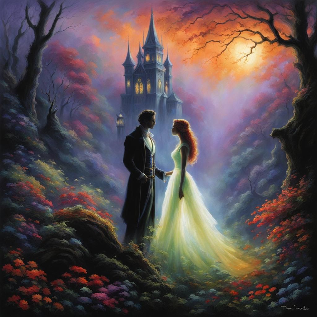 Mystical Silhouette in Voodoo Style