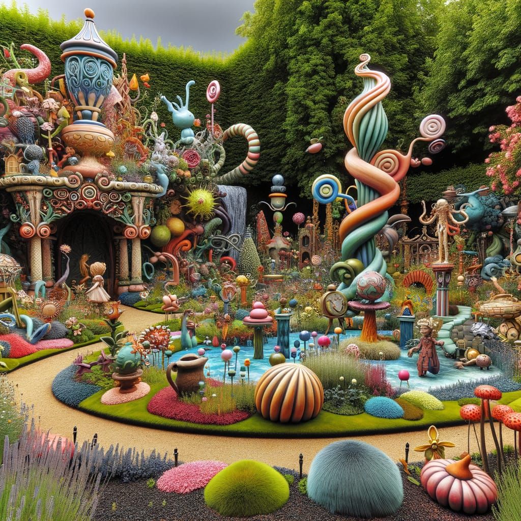 Enchanted Nursery Rhyme Garden in Hyperreal 3D