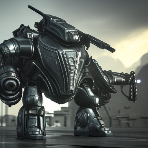 Futuristic Thailand with Intricate Mech Details