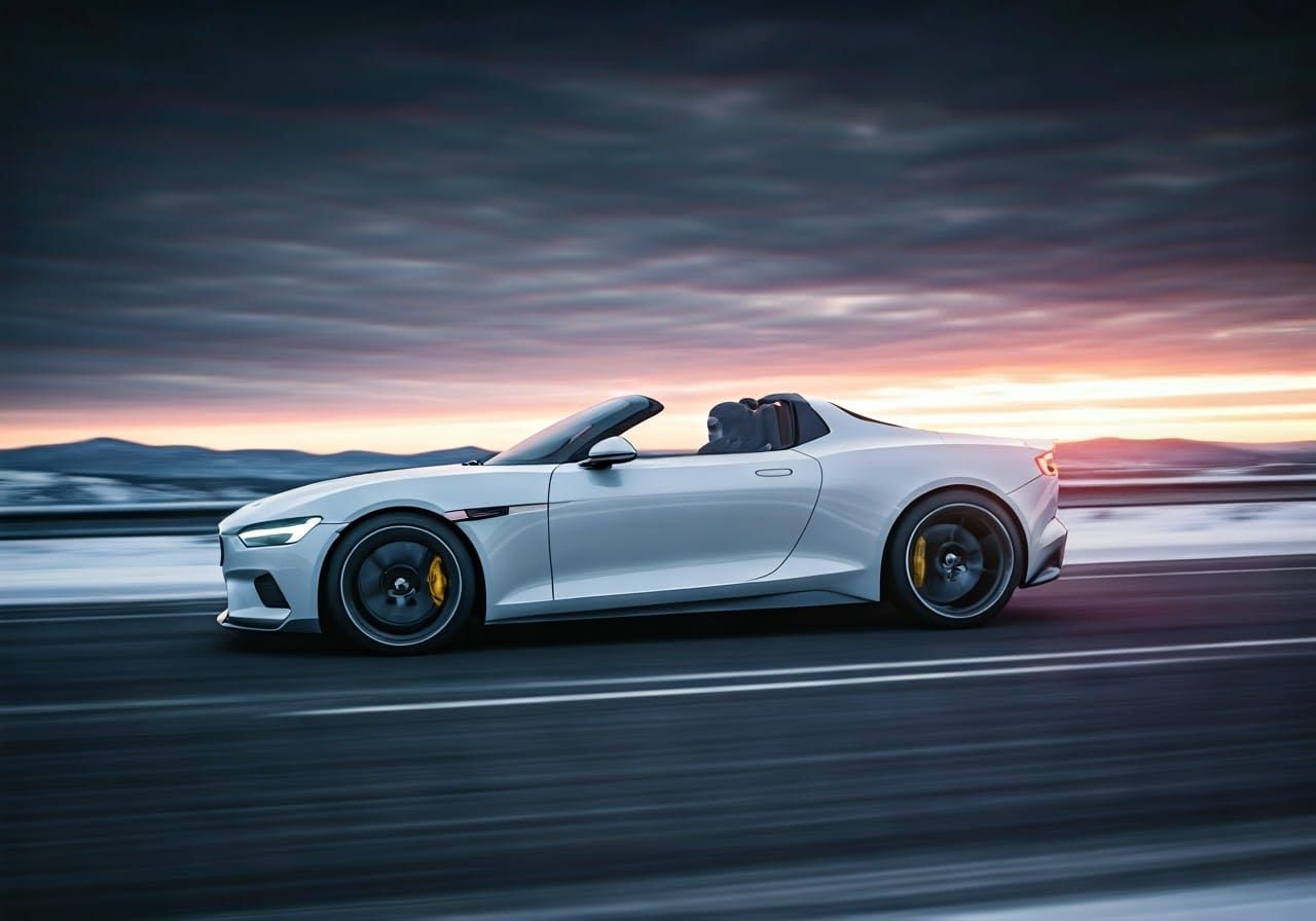 Surreal Volvo Spider Concept Speeds Through Snowy Roads in V...