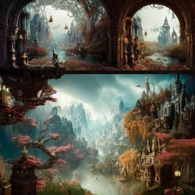 Epic Wonderland: A Stunning Digital Matte Painting