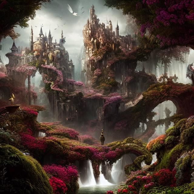 Epic Wonderland: A Cinematic Digital Matte Painting