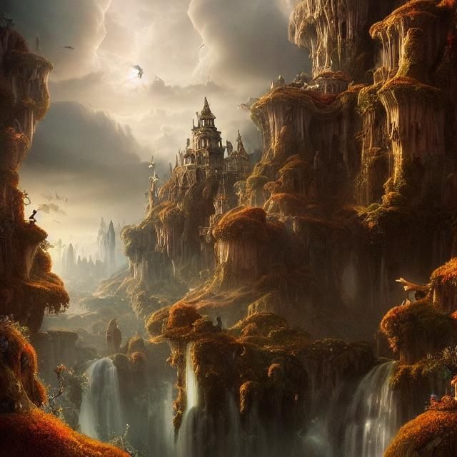 Epic Wonderland Digital Matte Painting