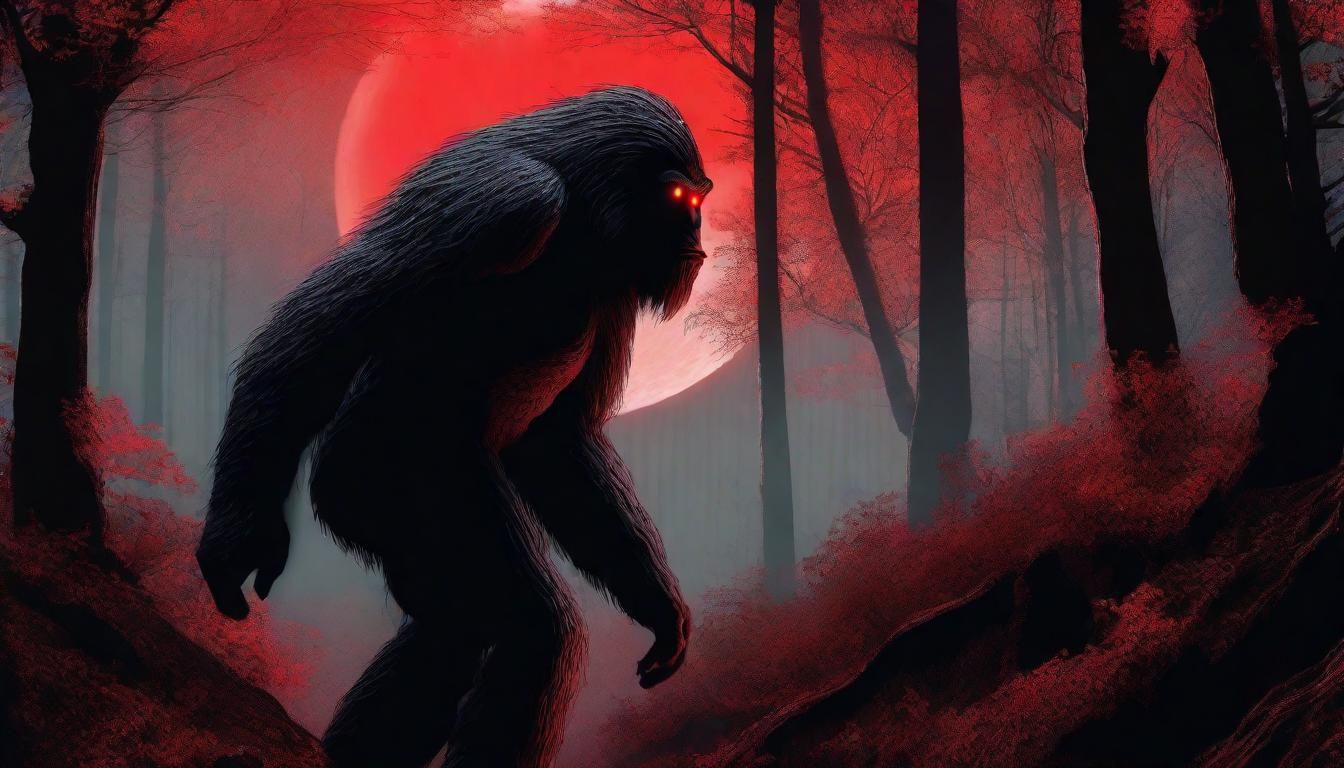Enchanted Forest: Sasquatch in Moonlight