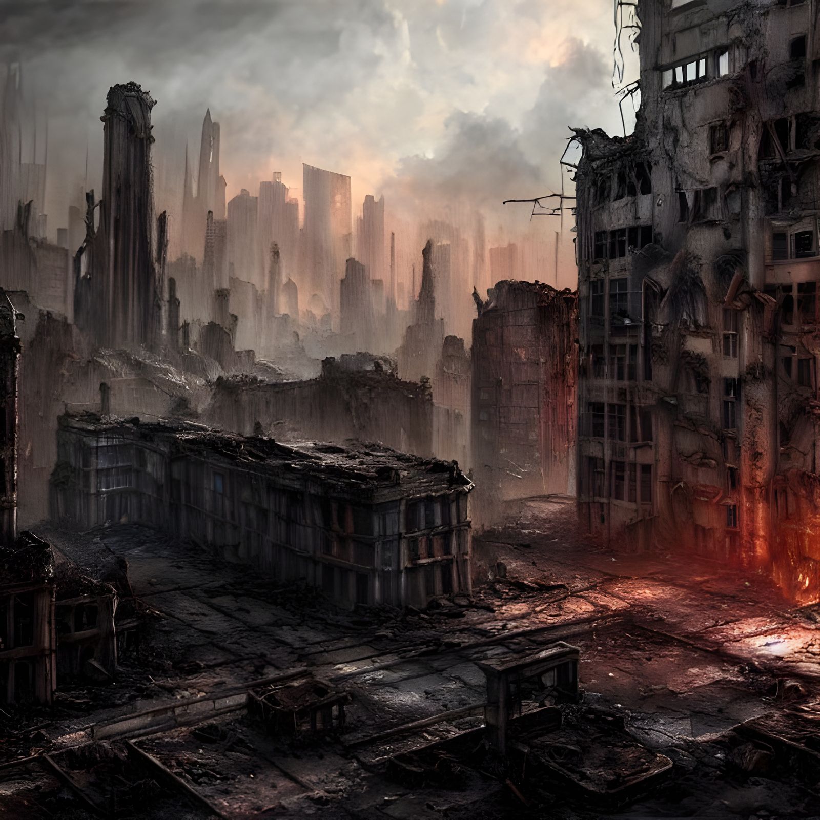 Dystopian Post-Apocalyptic City Ruins in Unreal Engine