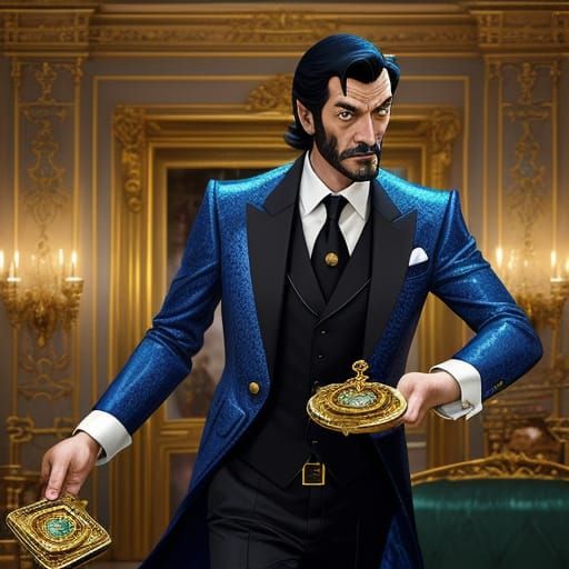Glamorous Heist in Luxury Mansion - French Comic Book Art