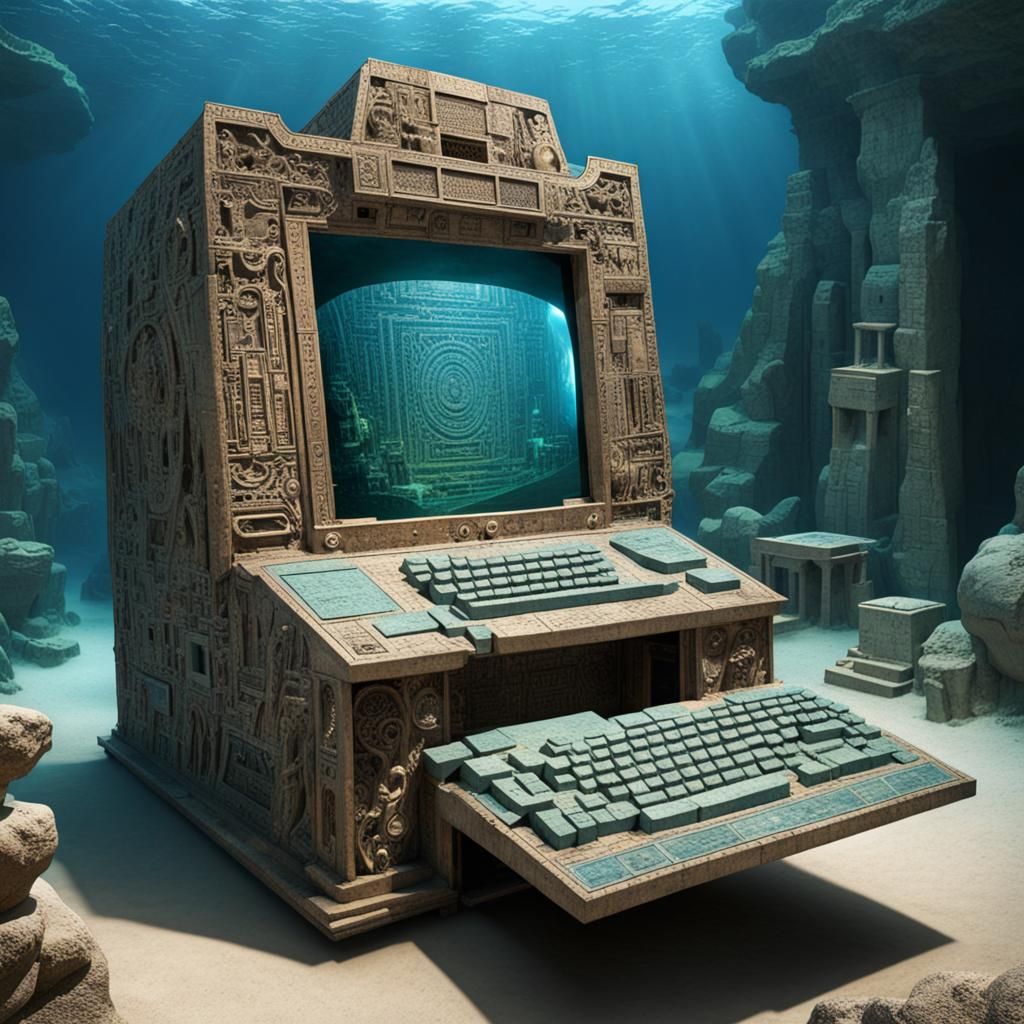 Ancient Atlantean Computer Concept Art