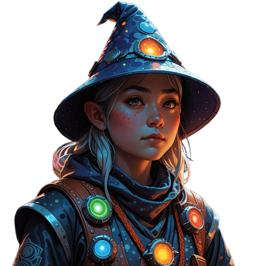 Gnome Monk in Alien City Comic Book Art