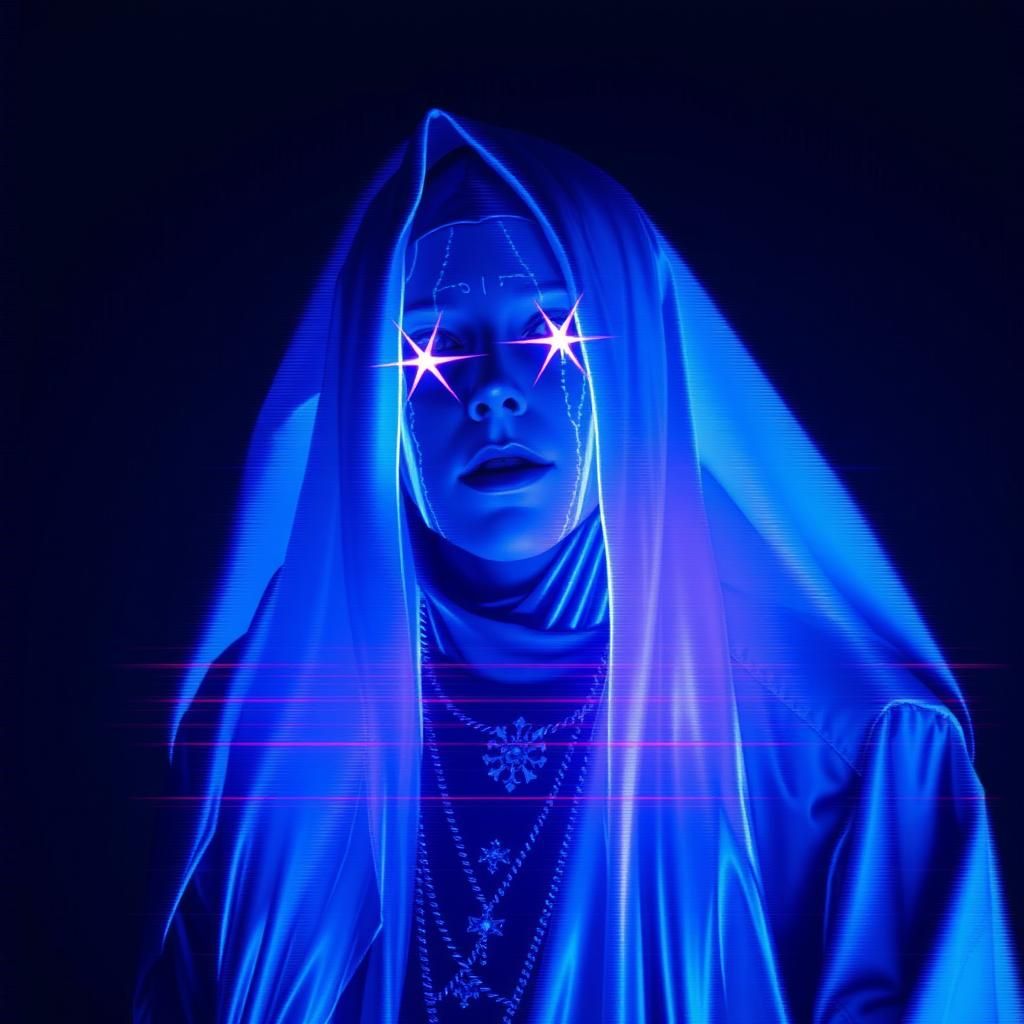 Abstract Constellation with Glitch Effects in IndigoCore