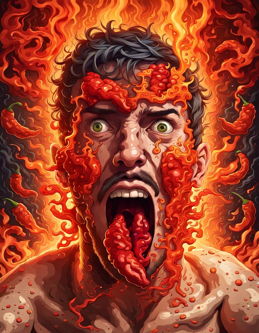 Man's Extreme Reaction to Fiery Hot Pepper