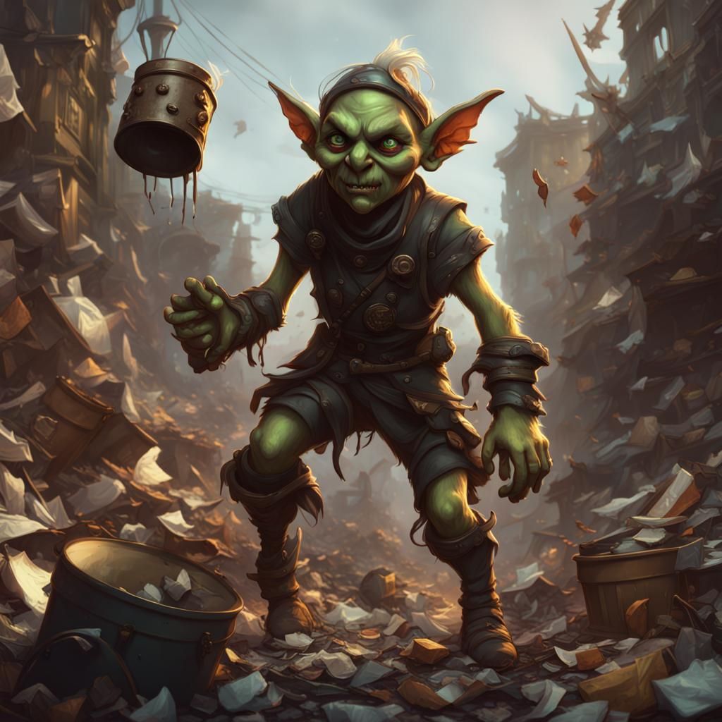 Giddy Goblin Plays in Horde of Trash