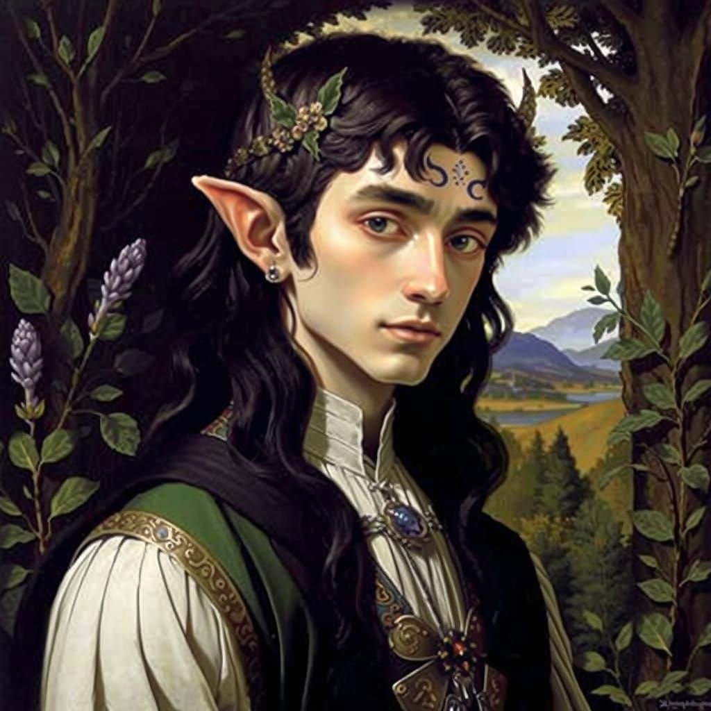 Fae Prince of the Seelie Court in Lavender Eyes