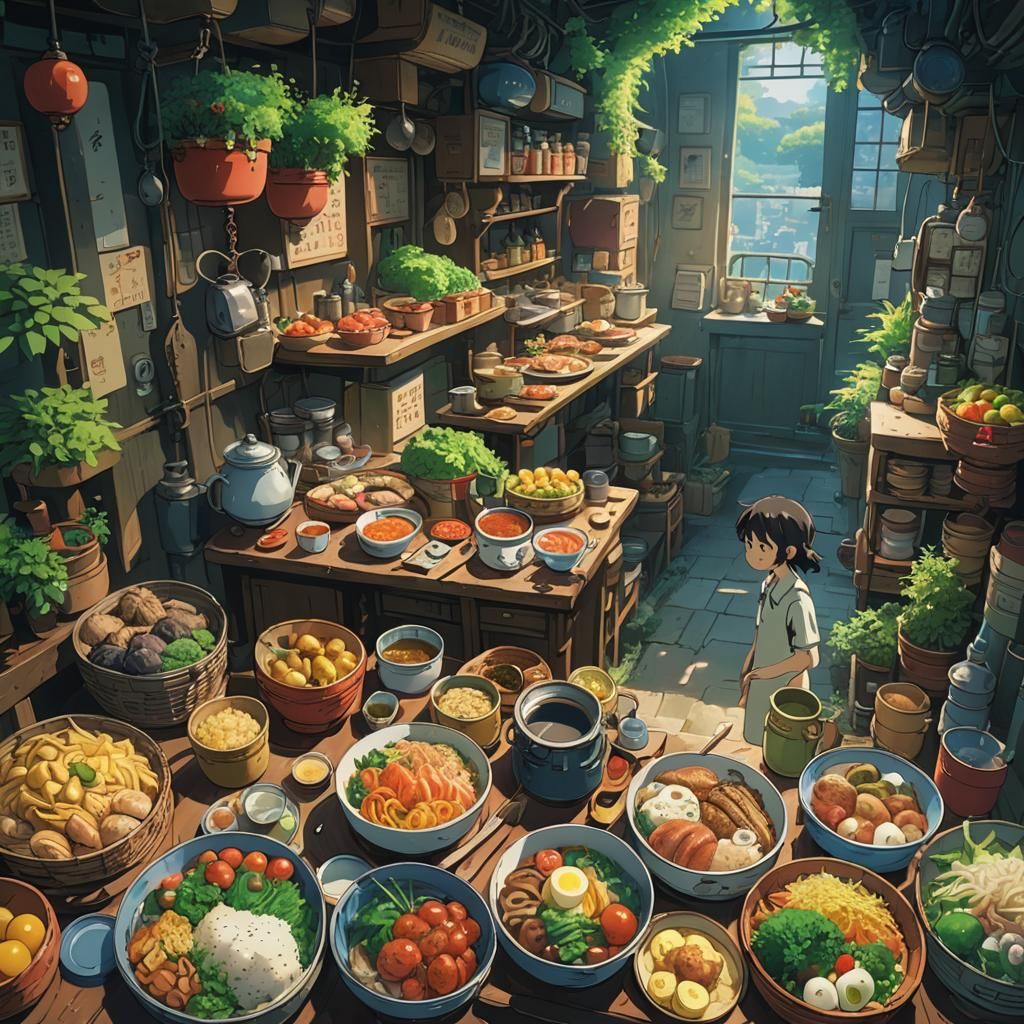 Studio Ghibli Anime Visual by Makoto Shinkai