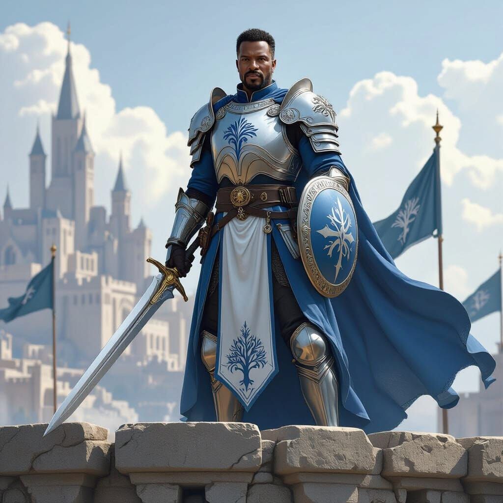 Benjamin Sisko as Warrior-King in Gondor