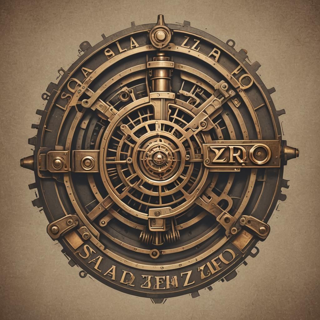 Steampunk Engine Logo for Sala Zero Nightclub