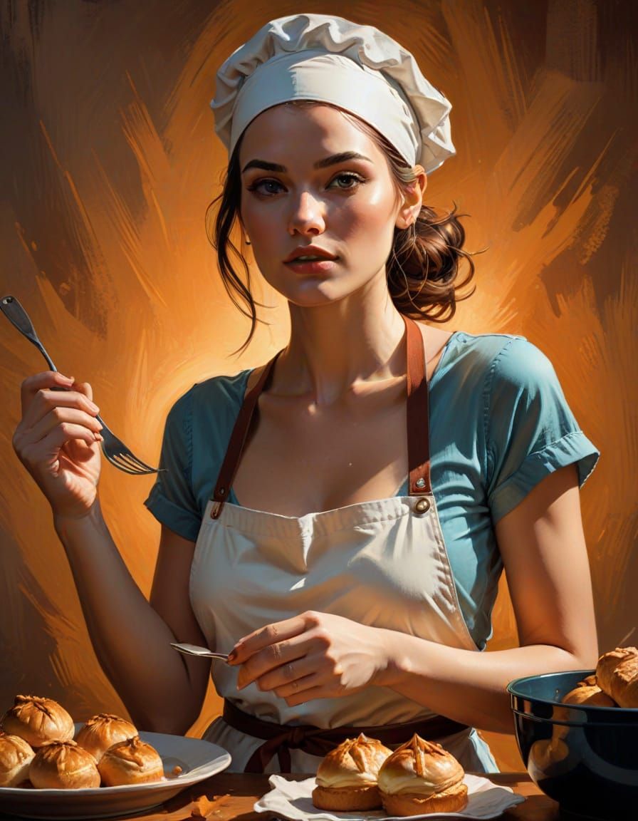 Vibrant Baker in Warm Hues