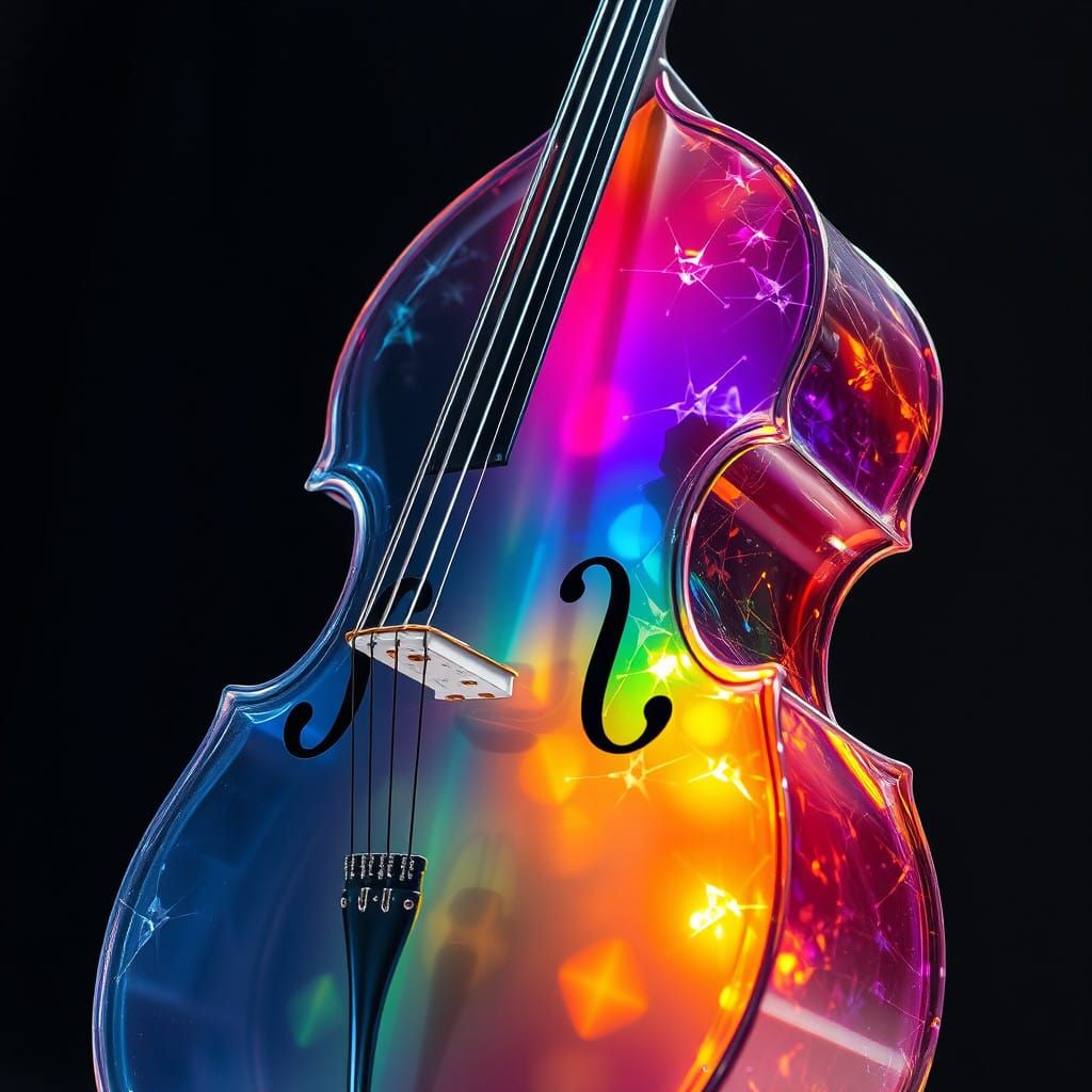 Crystal Cello Shines with Vibrant Hue