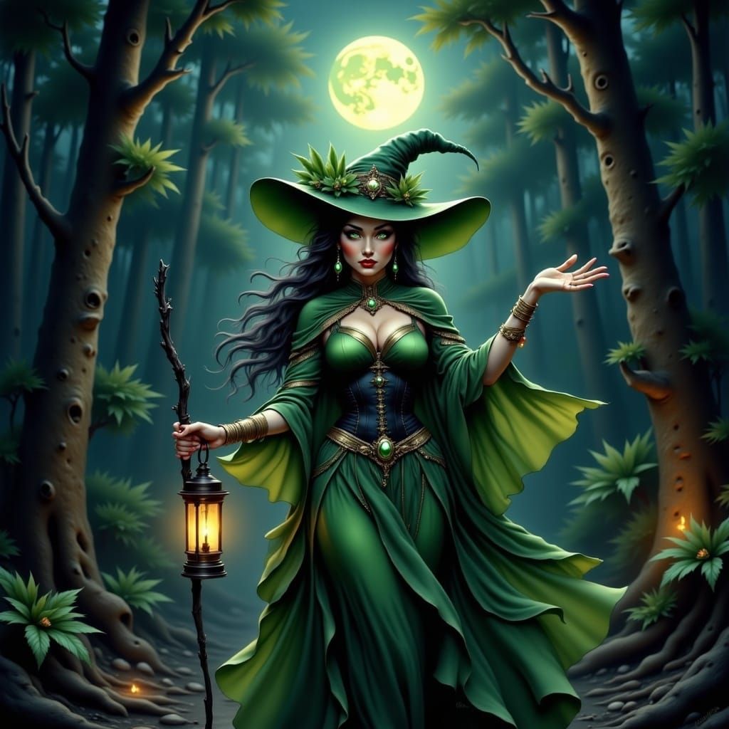 Moonlit Enchantress in Enchanted Forest