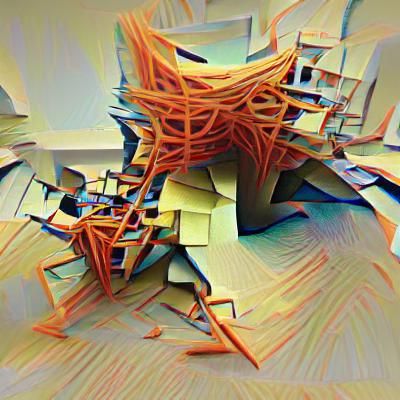 Structured Chaos Generated by AI