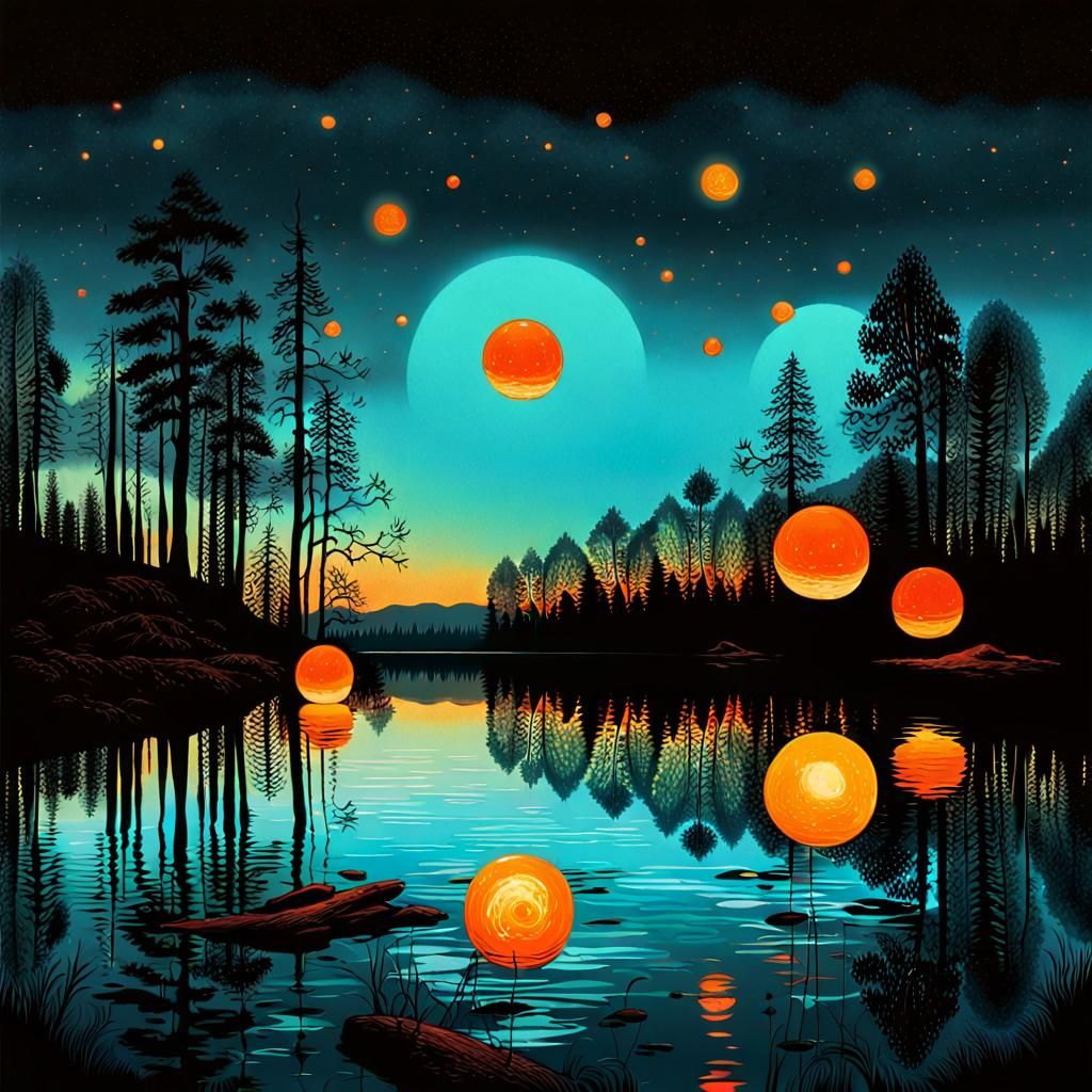 BIOLUMINESCENT GLOWING ORBS