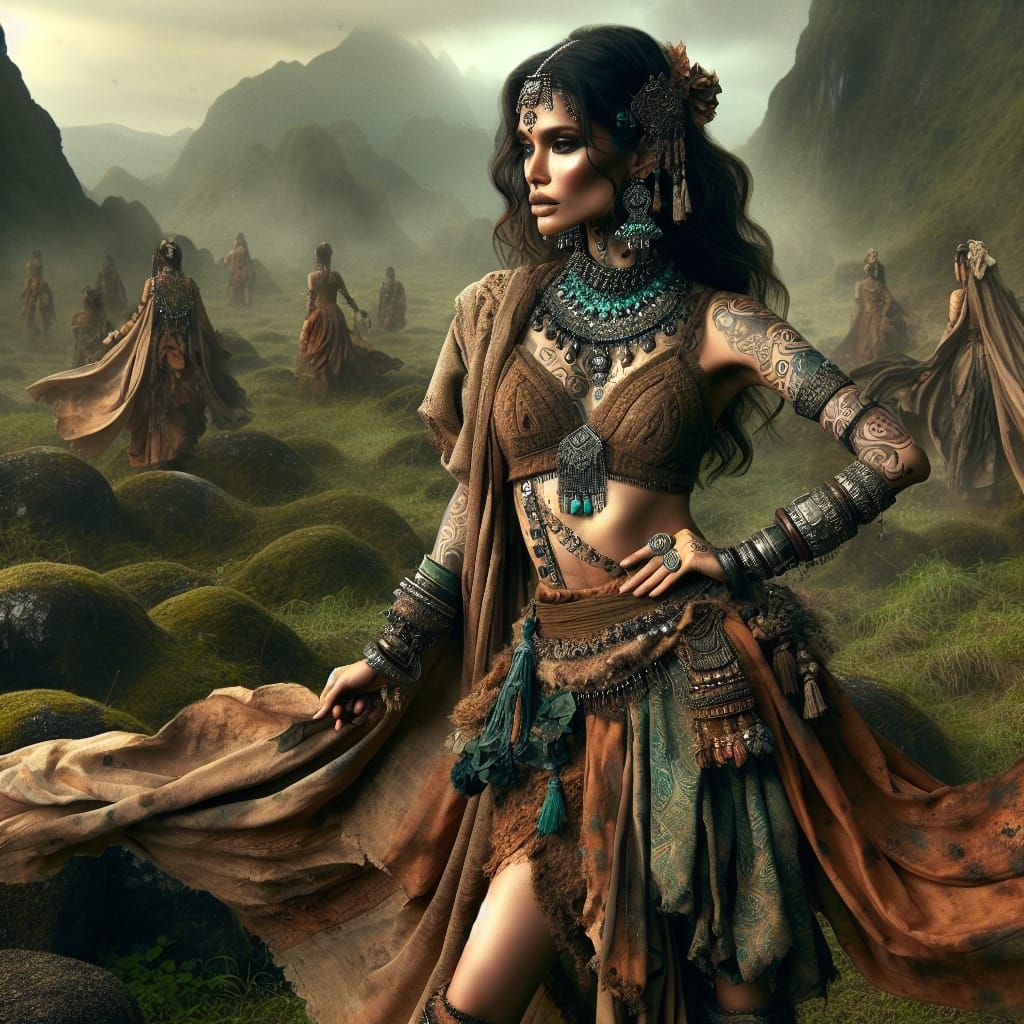 South Asian Earth Bender Digital Art