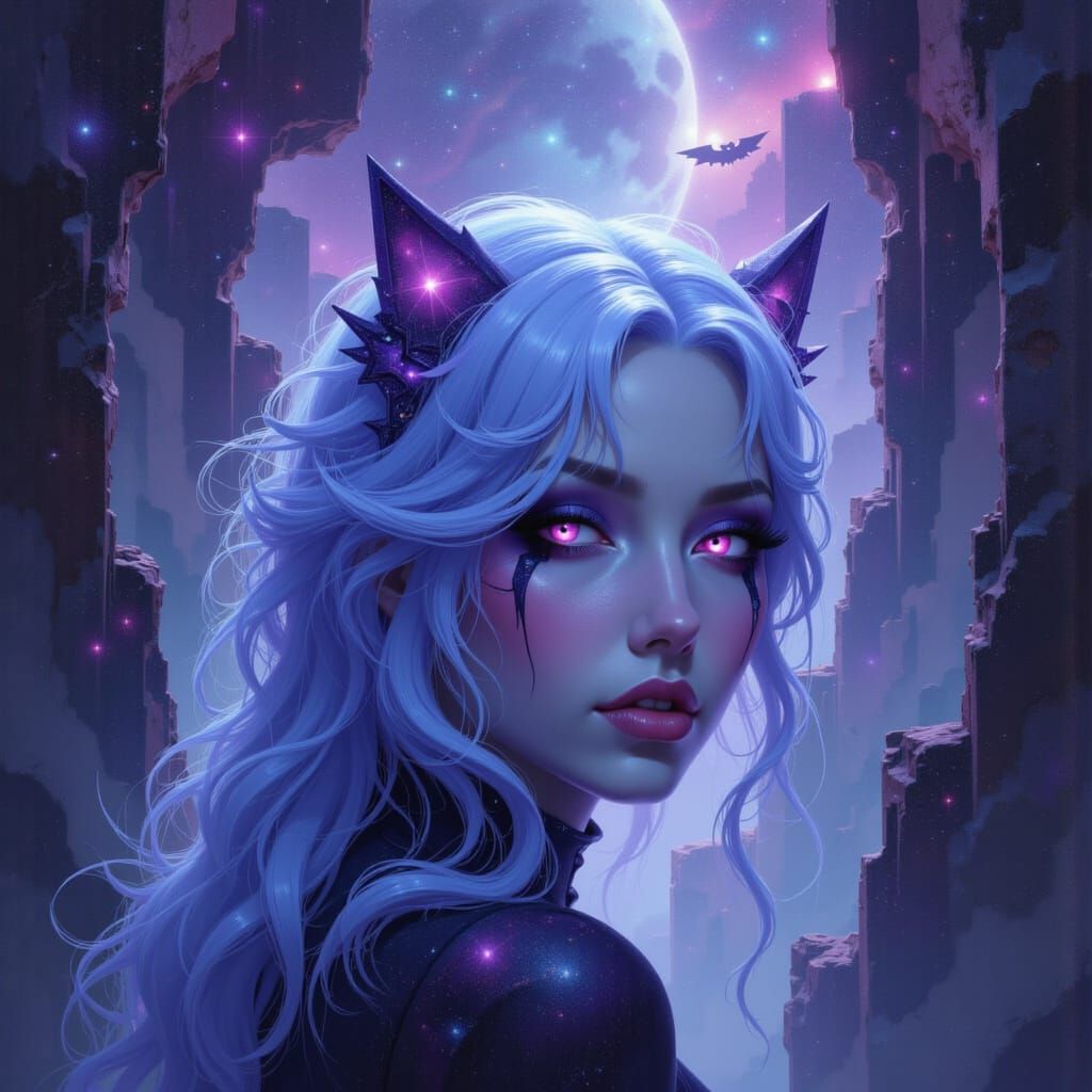 Wolf in Ethereal Dreamscape