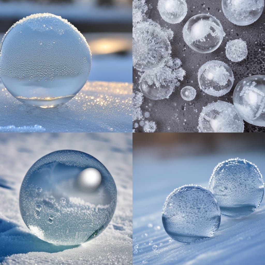 Frozen Fantasy: Spherical Bubbles in Ice
