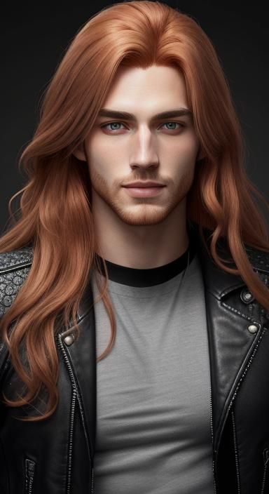 Portrait of Young Man with Strawberry Blonde Hair