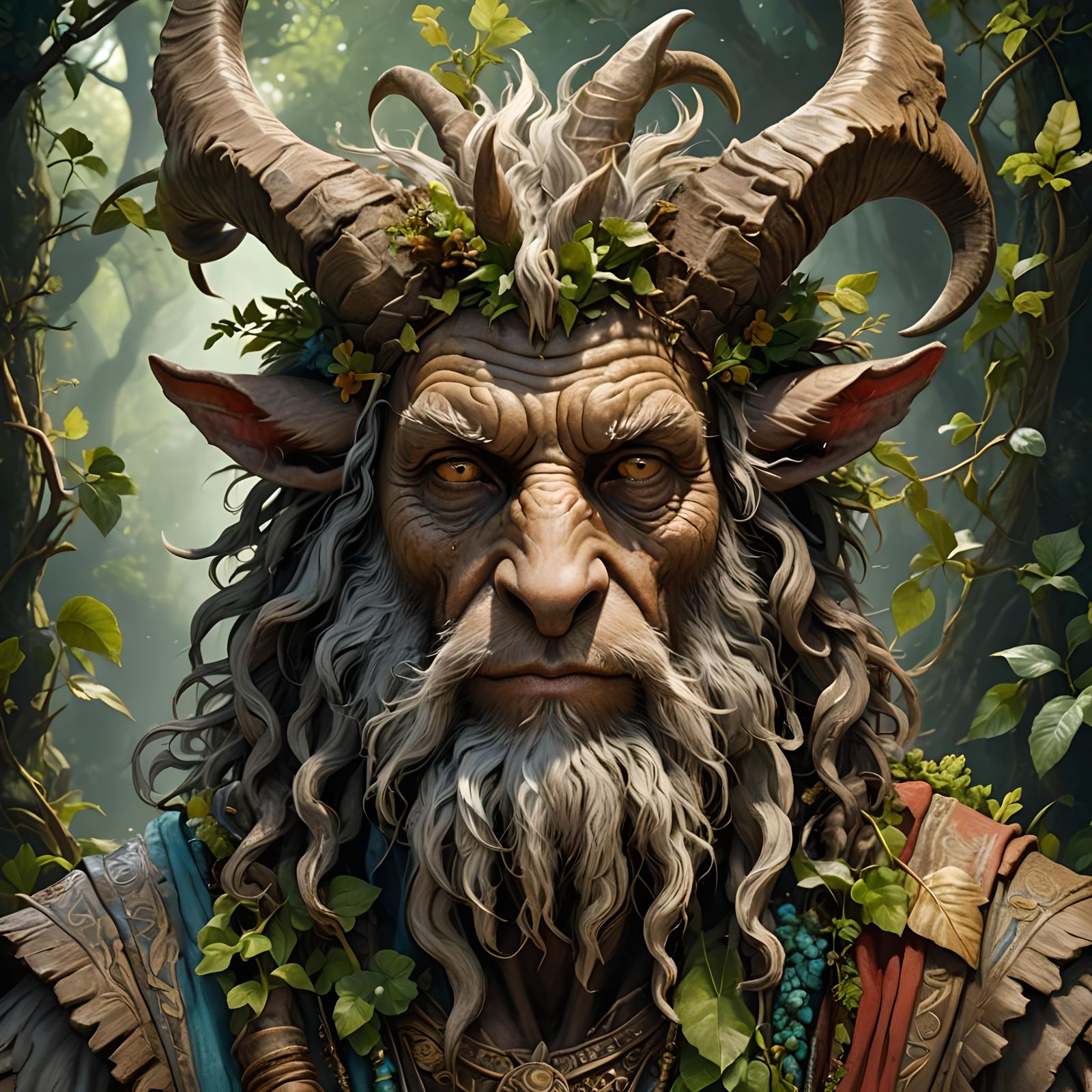 Old Grizzled Satyr Herbalist