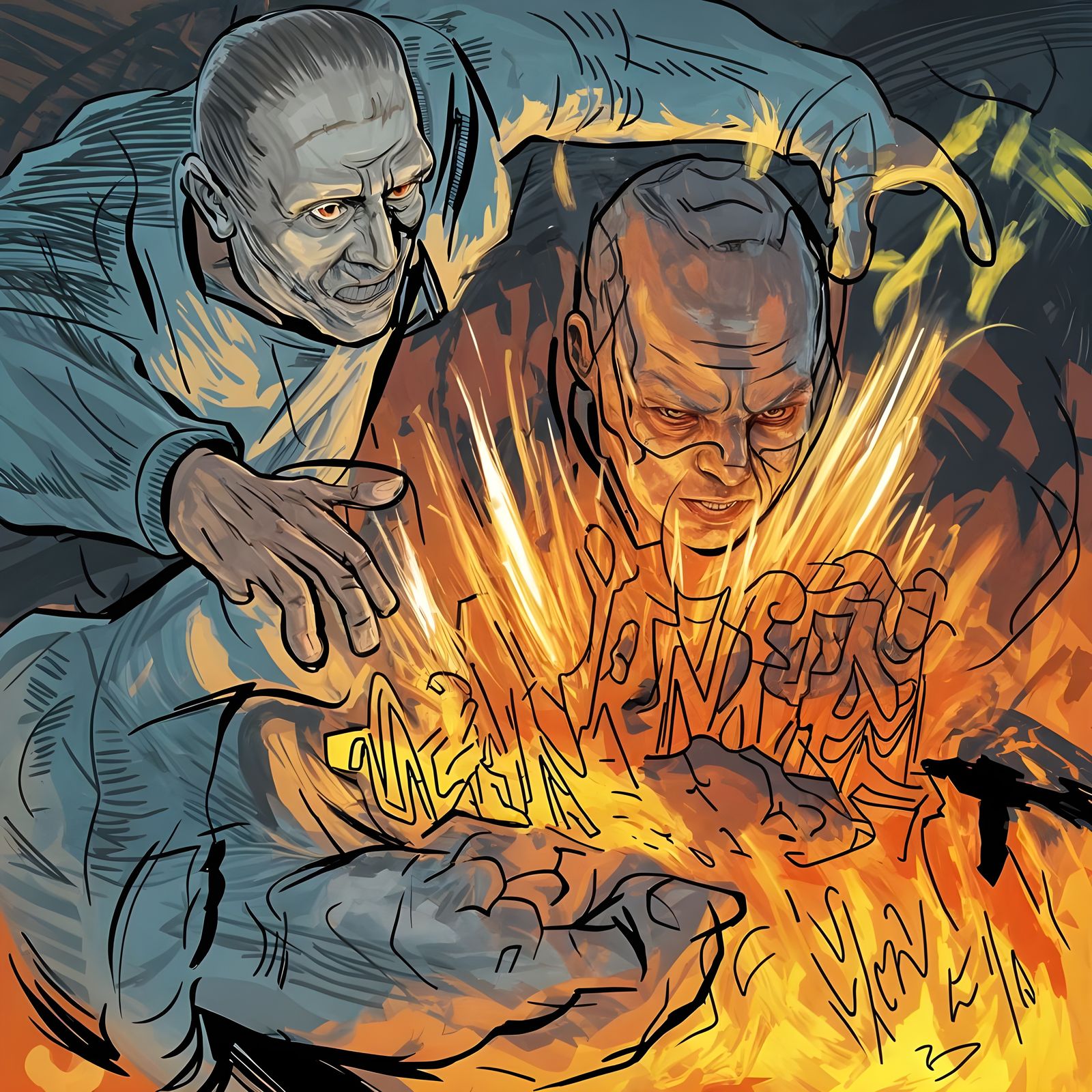 Bold Warning Sign Symbolizing Danger