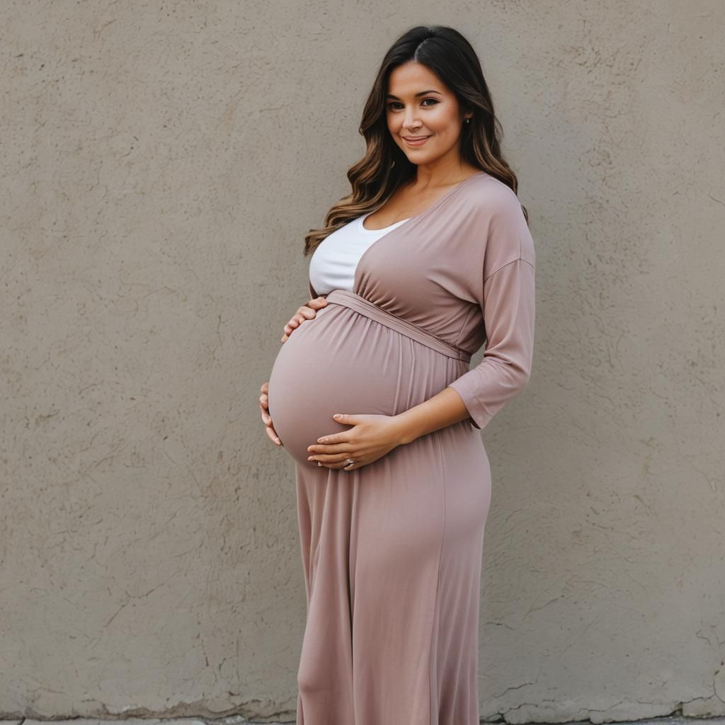 Gorgeous Pregnant Woman AI Generated Image