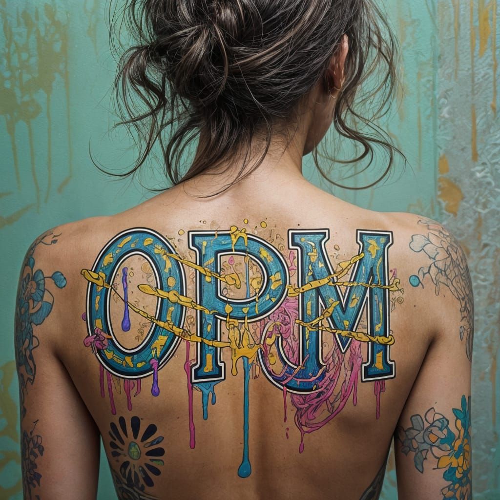 Graffiti Art Letters in Splash Art Style