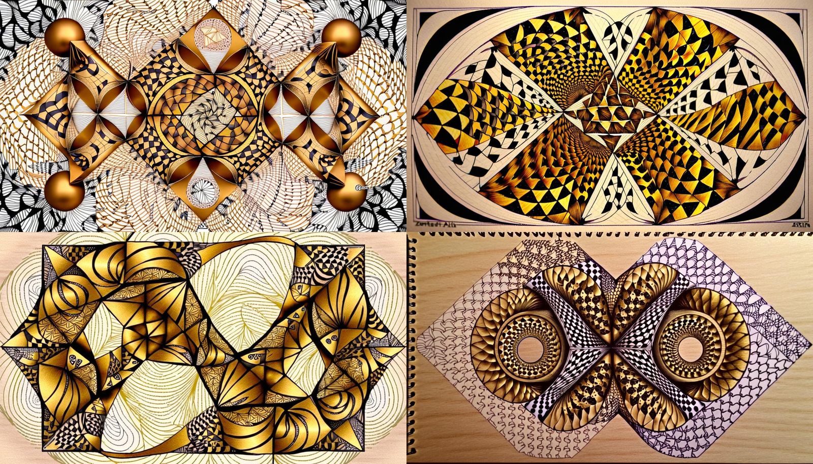 Symmetrical Fractal Patterns in Artistic Harmony