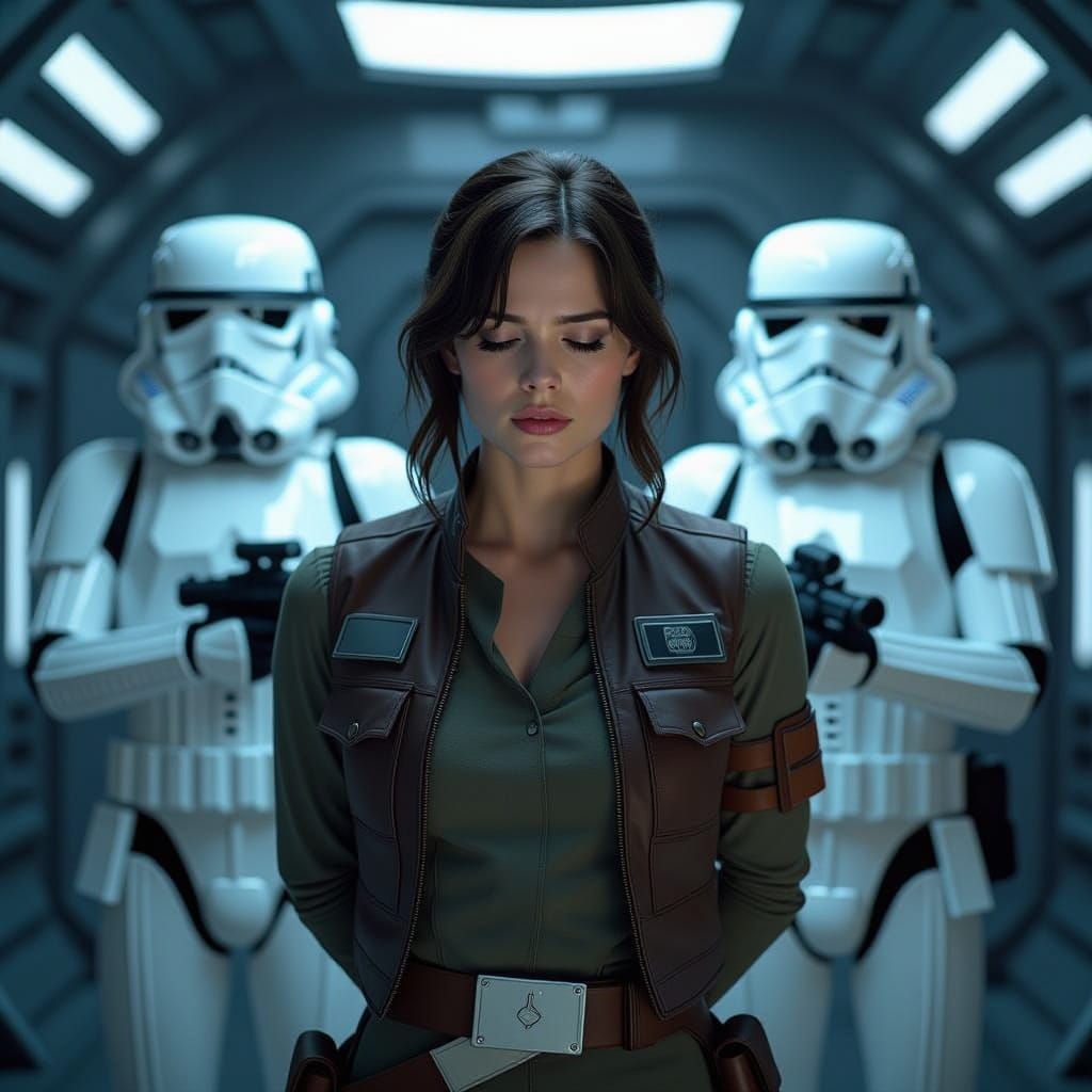 Jyn Erso Captured by Empire in Dramatic Concept Art